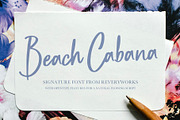 Beach Cabana Signature Font, a Font by ReveryWorks (Thumbnail 1 of 21)