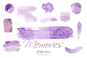 Watercolor Purple Blush Flowers, an Illustration by Feather Grace Designs (Thumbnail 6 of 9)