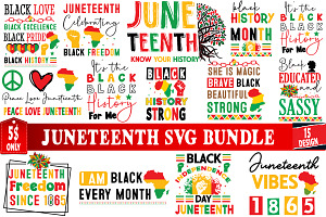 Juneteenth SVG Bundle,Black History, a Graphic by Digital Artistic99
