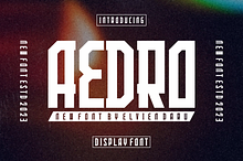 Aedro Retro Font