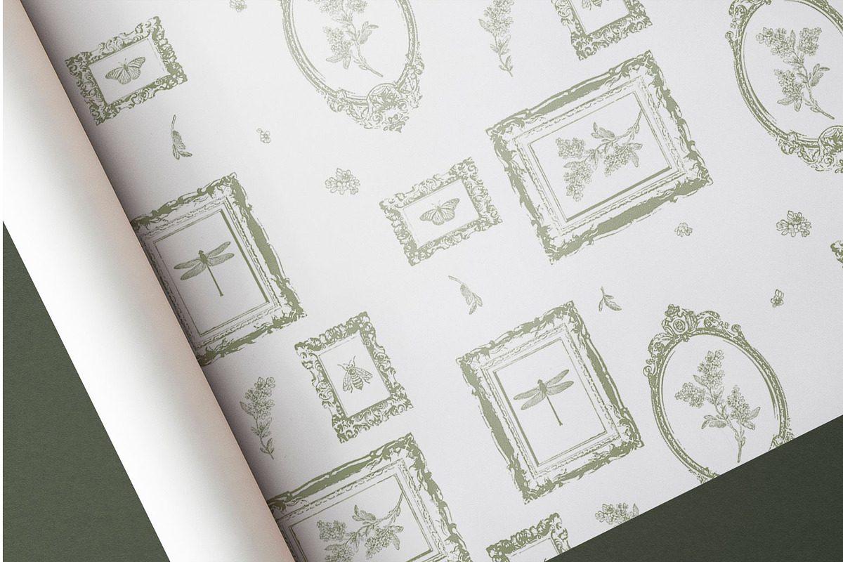 Garden Gallery: A Seamless Pattern, a Pattern Graphic by MouseGrey (Photo 2 of 10)