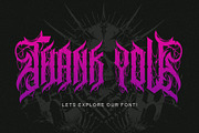 Noctyrr Heavy Metal Gothic Font, a Blackletter Font by Letterara (Thumbnail 15 of 15)