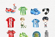 Watercolor football jersey clipart, a Sport Illustration by Invite to Clipart (Thumbnail 2 of 6)