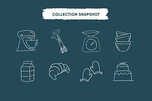 Baking Tools & Ingredients Icons