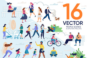 People Vector Scenes