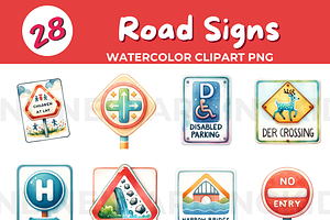 Traffic and Road Safety-Street Signs, an Object Illustration by John_Walker