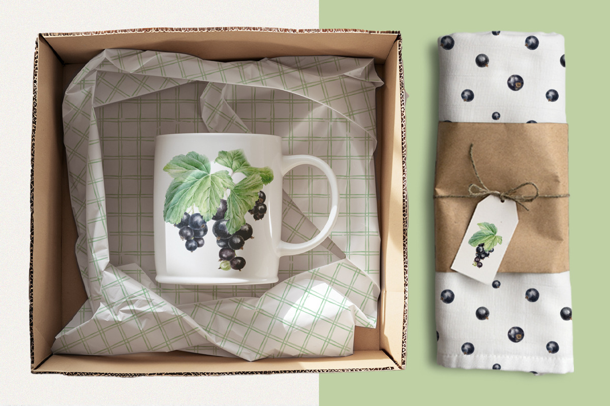 Black currant berry watercolor, a Food Illustration by Fedulova Art (Photo 8 of 10)