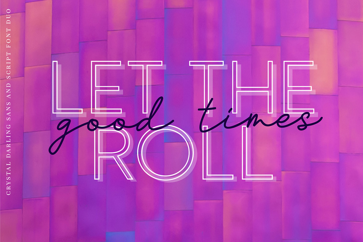Crystal Darling Sans and Script Duo, a Script Font by theinkaffair (Photo 3 of 13)