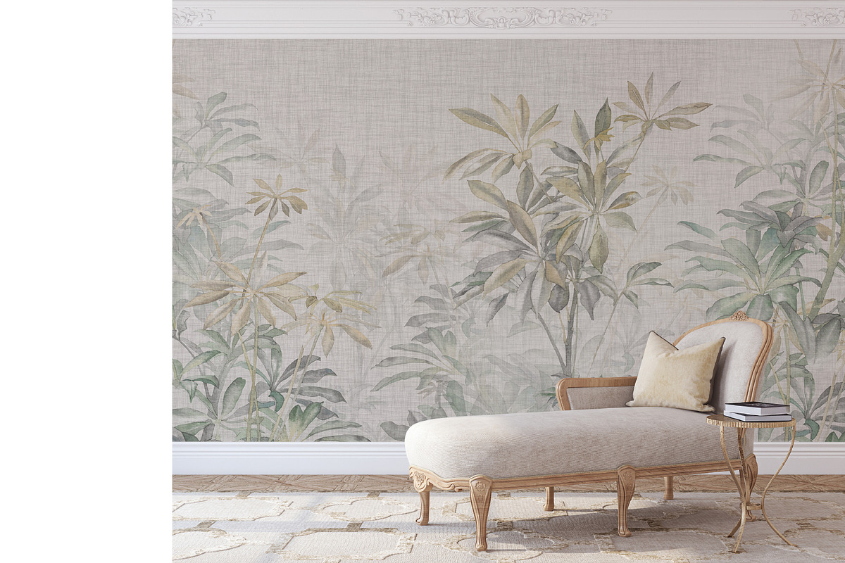 Garden Retreat botanical wall mural, a Wallpaper Graphic by Timofi Art (Photo 6 of 15)