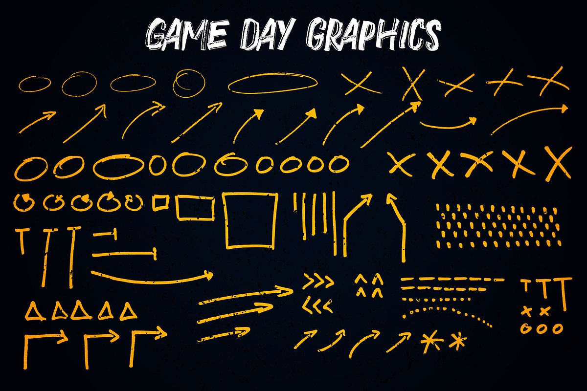 Game Day - Hand Drawn Font + Extras, a Sans Serif Font by Surplus Type Co (Photo 4 of 7)