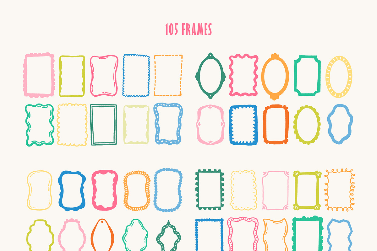Whimsical Frames & Backgrounds, an Object Graphic by katieromanoff_art (Photo 3 of 10)