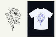 Floral Line Art, an Illustration by Helospace (Thumbnail 4 of 10)