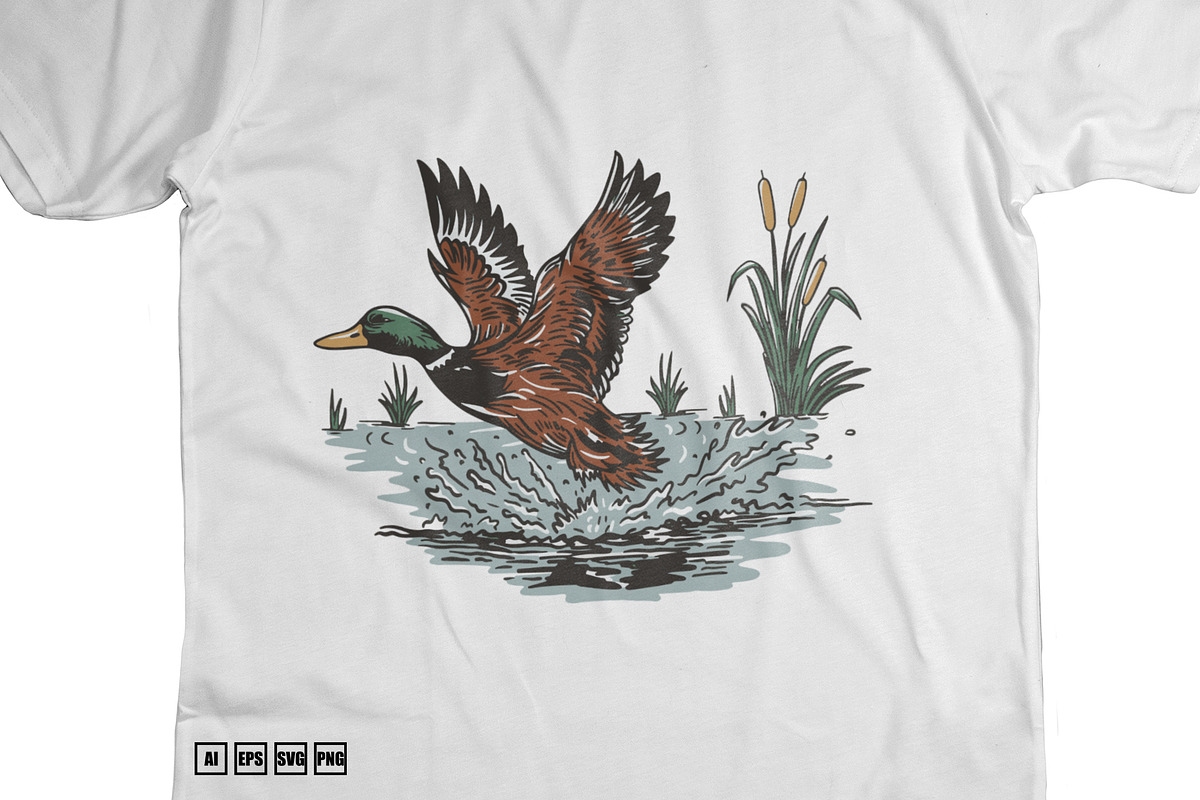 Illustration Duck Nature, an Animal Illustration by kalehstudio (Photo 3 of 3)