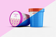 Ice Cream & Food Tub Mockup Set, a Cups & Container Mockup by Illusiongraphic (Thumbnail 11 of 18)