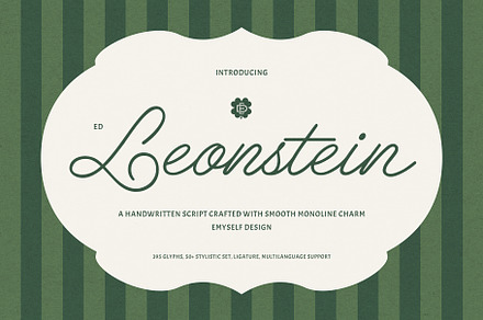 ED Leonstein - handwritten script