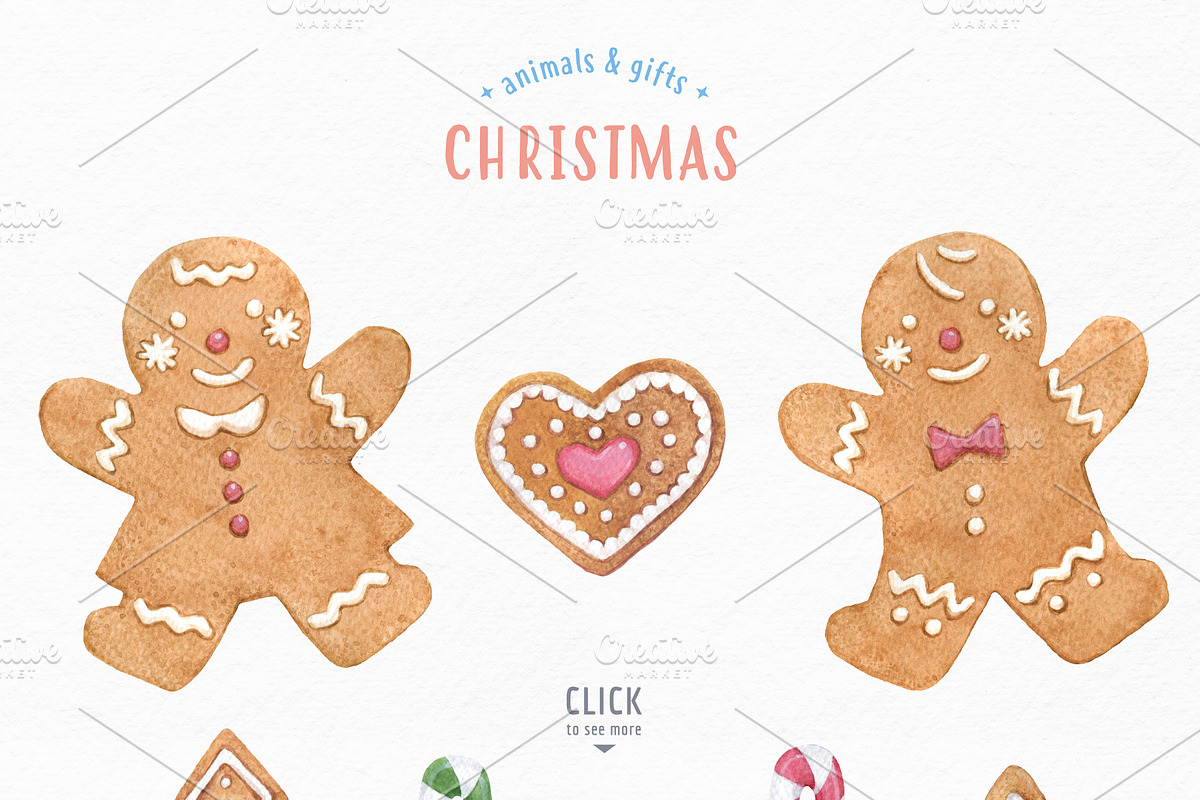 Christmas watercolor animals & gifts, a Graphic by TotallypicRF (Photo 2 of 4)