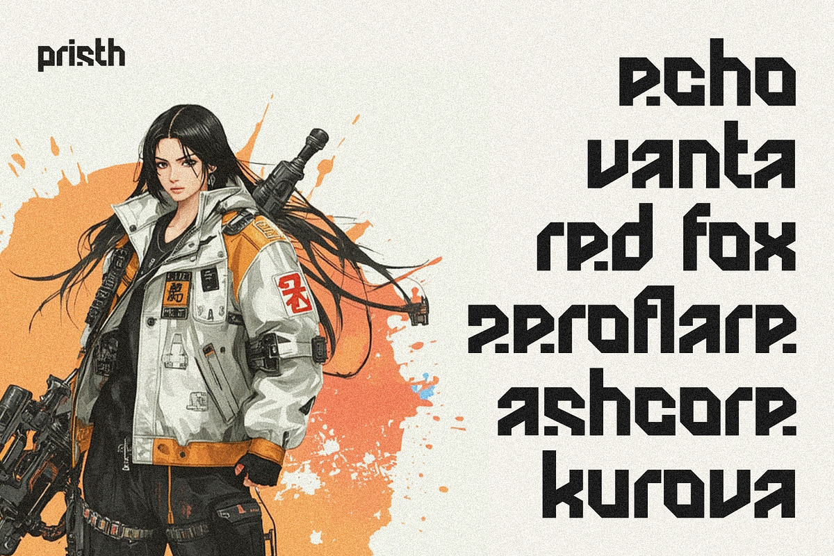 Pristh - Modern Logo Font, a Font by Eotype Studio (Photo 3 of 13)