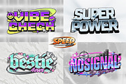 Retro Chrome Typography Text Effect, a Layer Style Add-On by Matsero (Thumbnail 3 of 4)