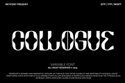 Collogue - Variable Font, a Font by HeyFonts (Thumbnail 1 of 19)