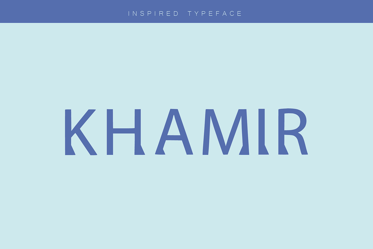 KHAMIR, a Sans Serif Font by khalwa.studio (Photo 1 of 5)