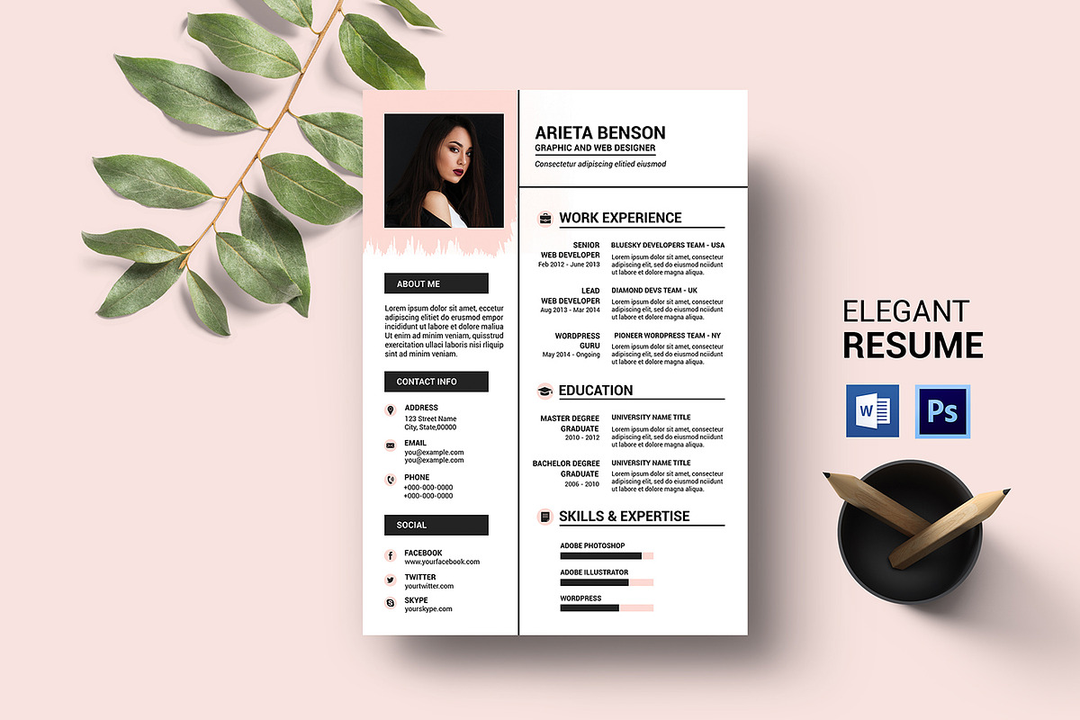 One Page Resume Bundle, a Resume Template by Template Shop (Photo 7 of 7)
