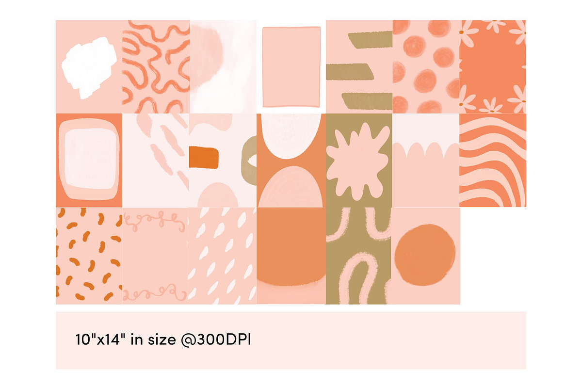 Boho Hand-Painted Abstract Textures, a Texture Graphic by Forth and Wild (Photo 4 of 8)
