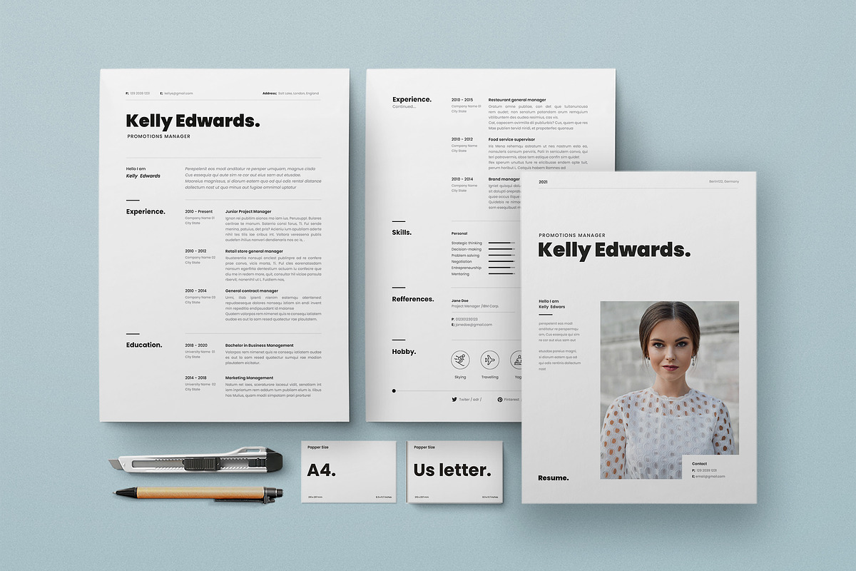 Resume Kelly, a Resume Template by Estartshop (Photo 1 of 5)