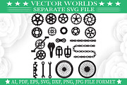 Gears Chains SVG, Gears, Chains SVG, an Object Graphic by VectorWorlds (Thumbnail 2 of 3)