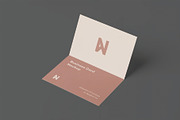 Bi-Fold Business Card Mockup, an Advertising Mockup by DesignRushMarket (Thumbnail 8 of 9)