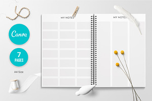 Canva My Notes Planner Sheet