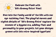 80s Groovy Retro - Handwritting, a Handwritten Font by Charmingbear59.design (Thumbnail 4 of 5)