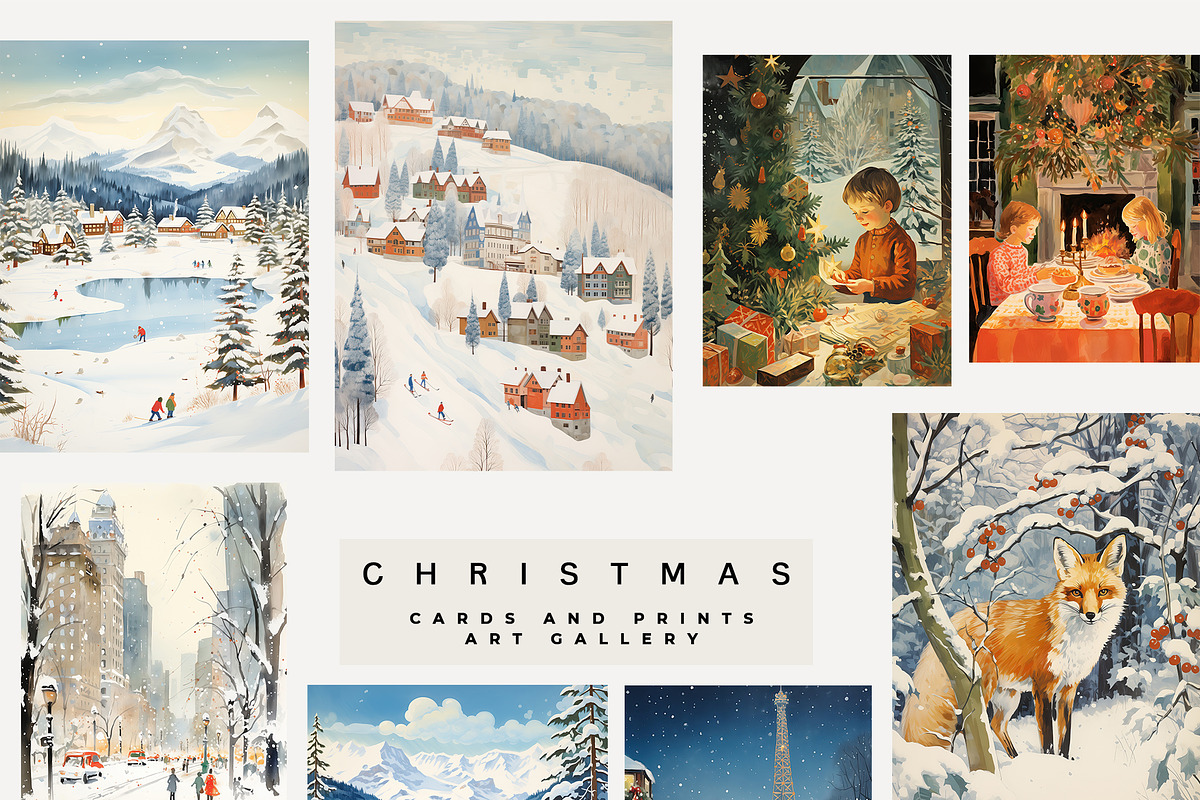 -30% CHRISTMAS CARDS / PRINTS, a Background Graphic by Lana Elanor (Photo 6 of 9)