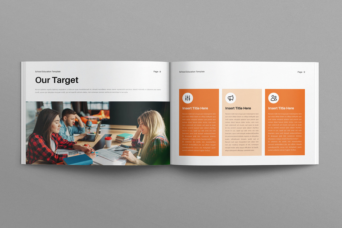 Education Template Landscape, a Brochure Template by E-Type (Photo 4 of 7)