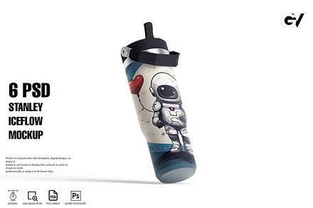Stanley Ice flow Tumbler Mockup