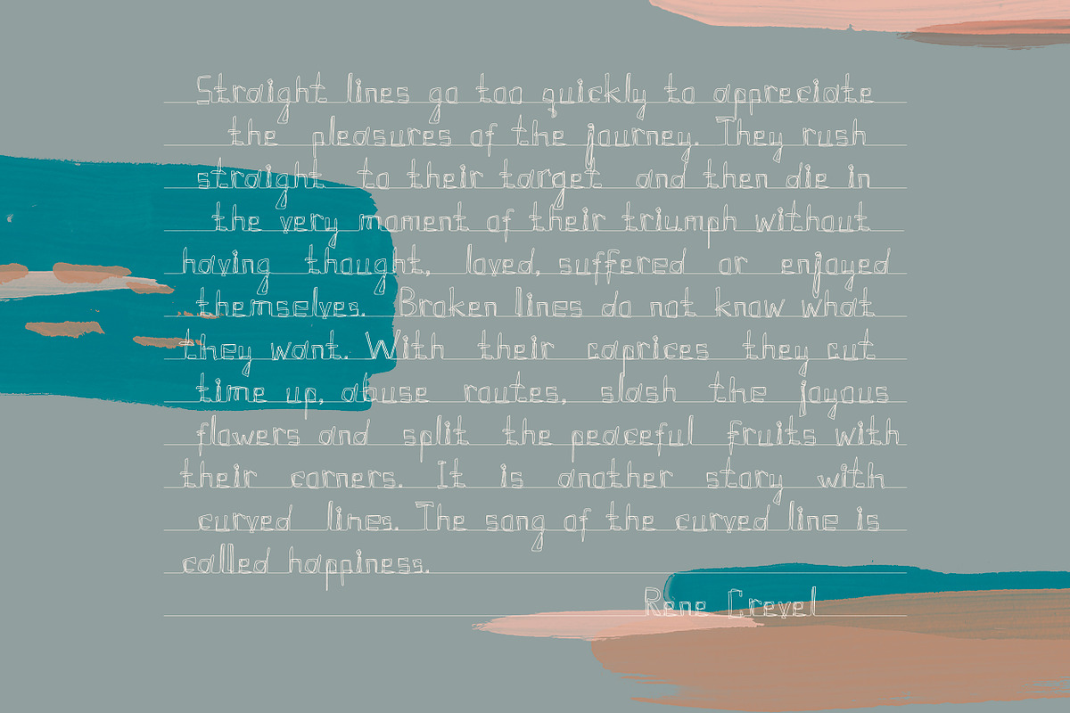 Continuity. One Line Font preview 5