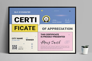 Certificate Template, a Stationery Template by MightyDesign