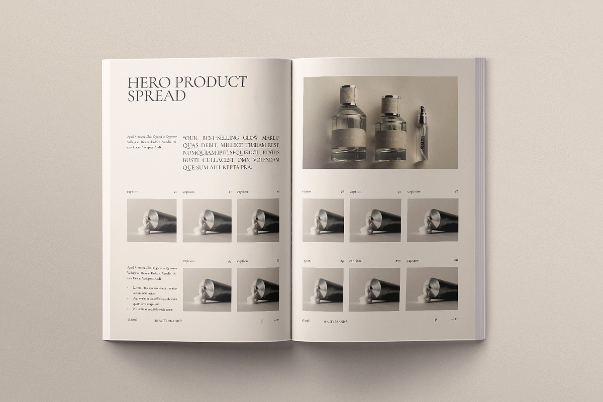 Beauty Brand Magazine Template, a Magazine Template by ArtisanaAura (Photo 9 of 16)