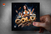 Gold Party Flyer, a Flyer Template by MonkeyBOX (Thumbnail 3 of 3)