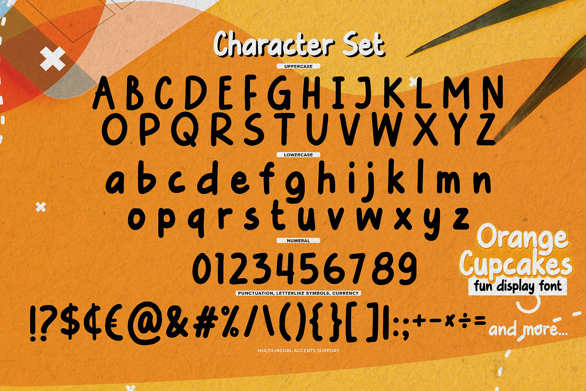 Orange Cupcakes – Fun Display Font, a Handwritten Font by Almarkhatype (Photo 6 of 8)