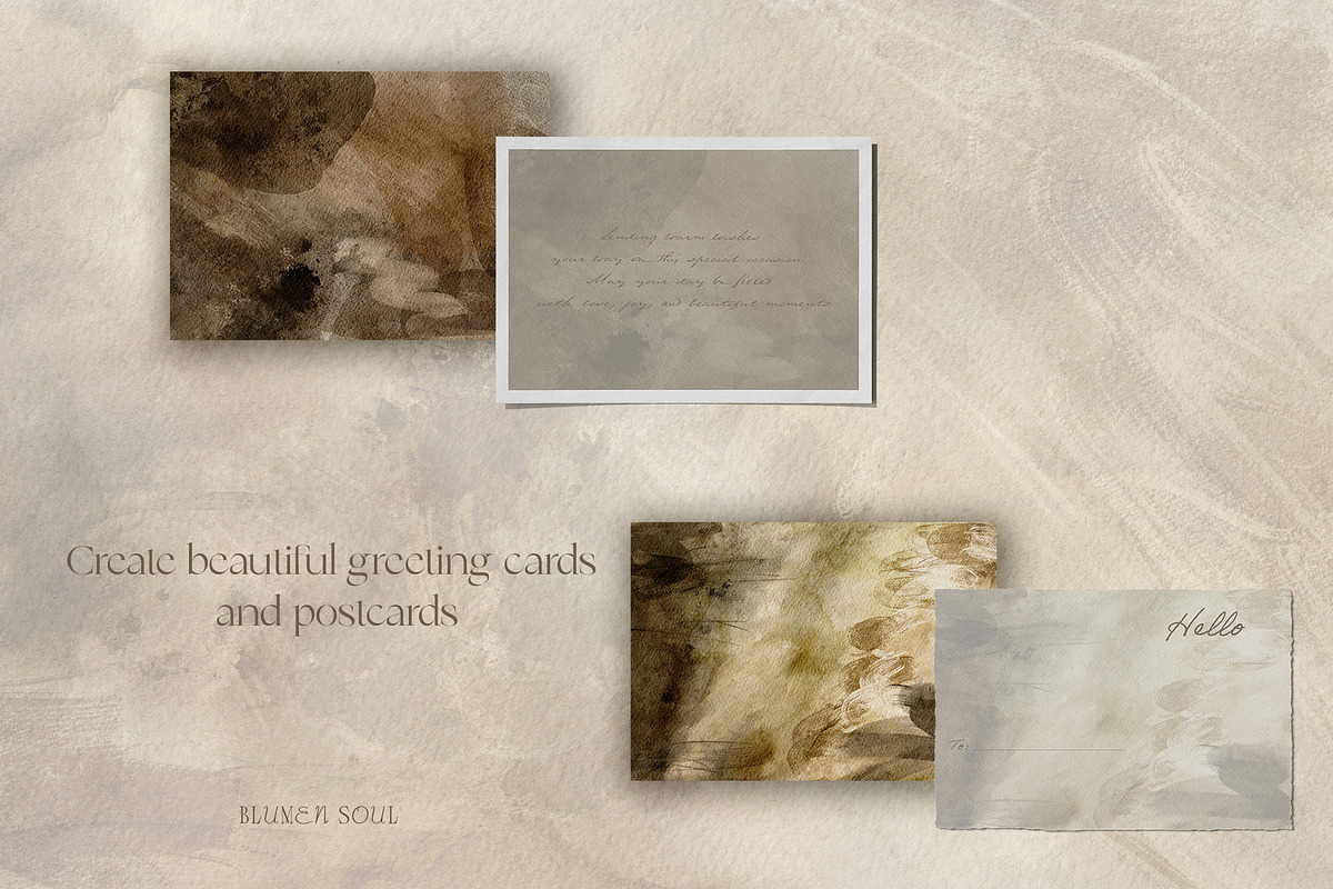 Abstract Earth Tones Watercolor, a Background Graphic by BlumenSoul (Photo 8 of 11)