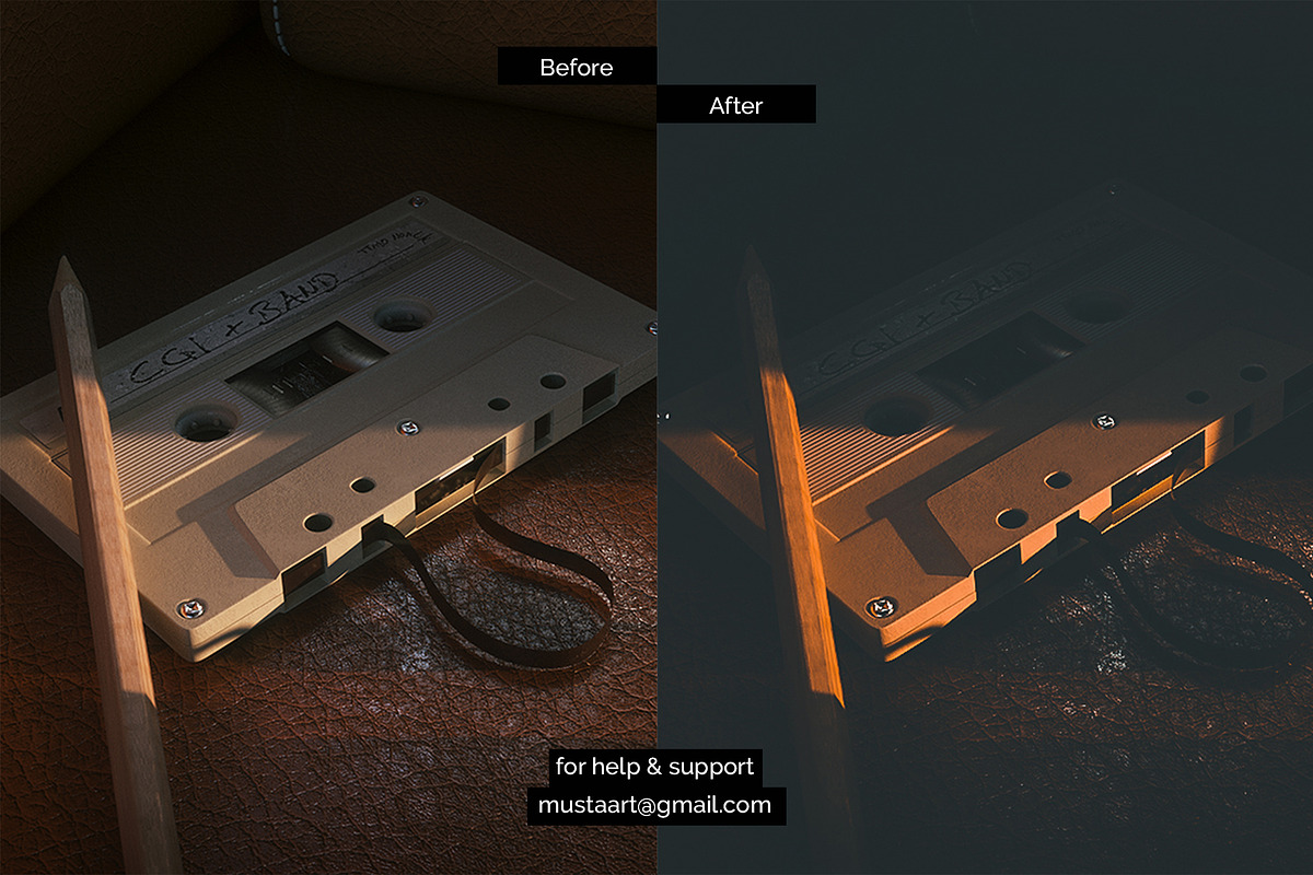 Dark & Cozy  - Preset, an Action Add-On by MustaART (Photo 4 of 7)