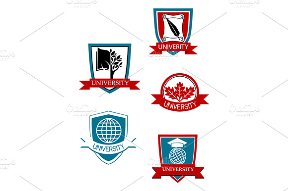 Set Of University And College Symbol