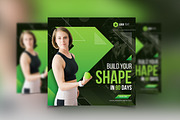 Gym social media post template, a Social Media Template by zahidhossainalif (Thumbnail 4 of 6)