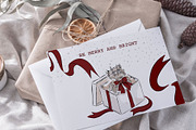Midnight Town – Winter Line Art, a Seasonal Illustration by Mio Buono (Thumbnail 9 of 18)