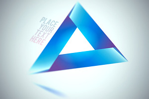 Blue Triangle Shape