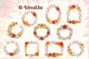 Fall Flowers: Autumn Watercolor Set, a Seasonal Illustration by Nadya Saen Art (Thumbnail 10 of 16)