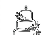 40 Vector Wedding Planner Icon Set, an Outline Icon by adenpinkstore (Thumbnail 8 of 9)