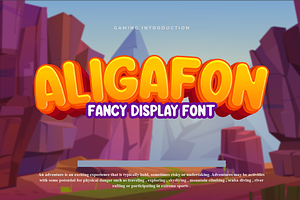 Aligafon Fancy Display Font, a Font by RT Studio