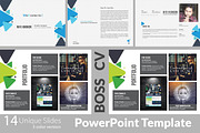 Boss CV 2 PowerPoint Templates, a Presentation Template by MRI STUDIO (Thumbnail 1 of 15)