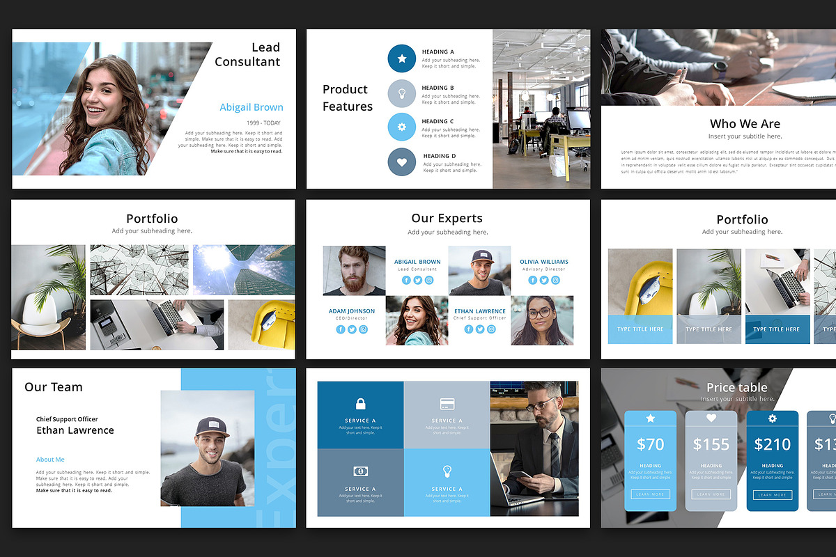 Expert Business Slides PPTX, a Presentation Template by MotoCMS (Photo 2 of 4)